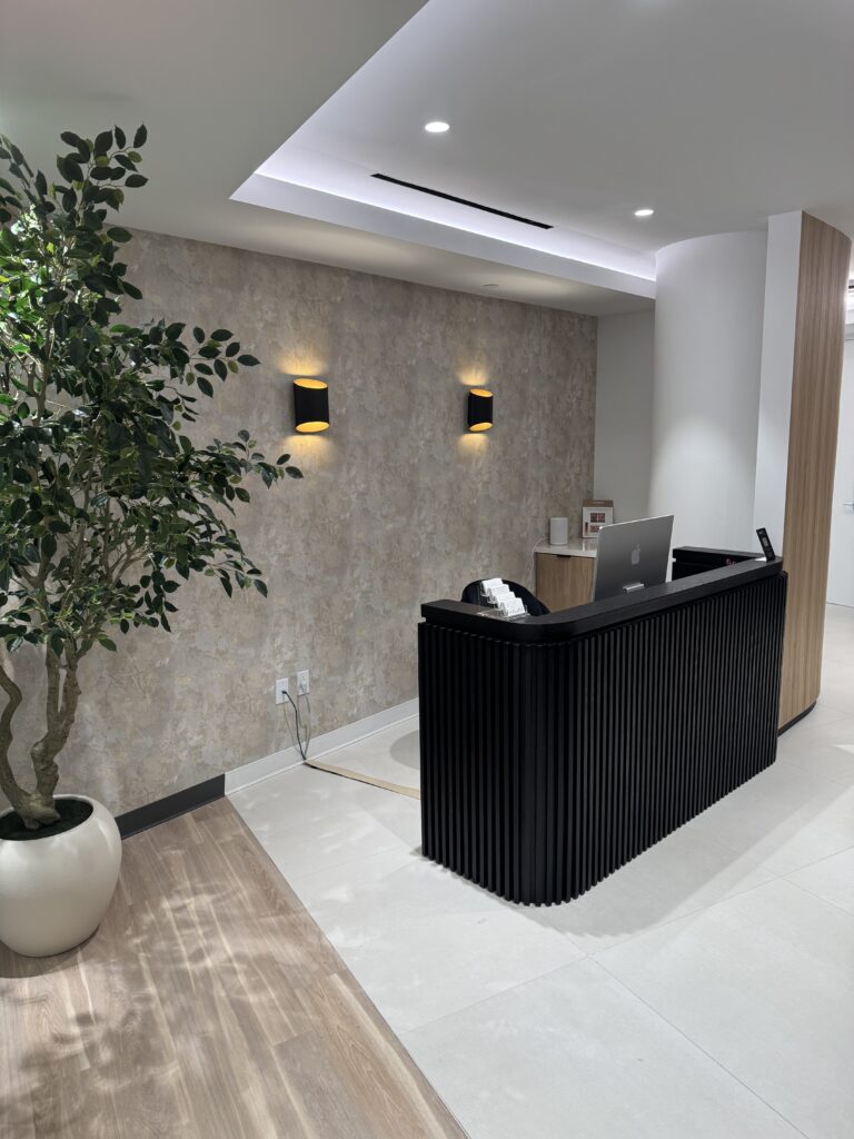 Hitx Reston modern reception area
